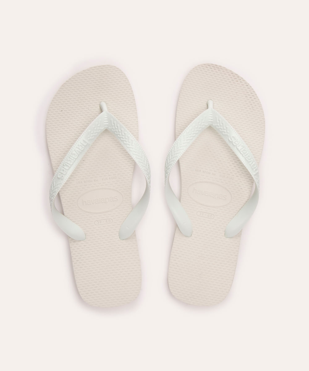 chinelo havaianas top branco