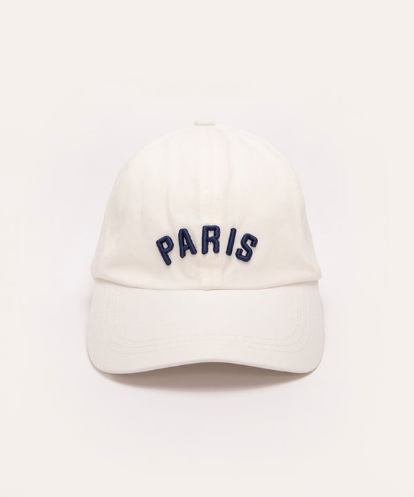 boné aba curva paris off white Único