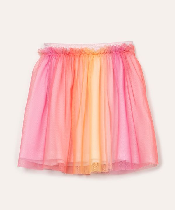 saia infantil de tule elástico com glitter colorido 2