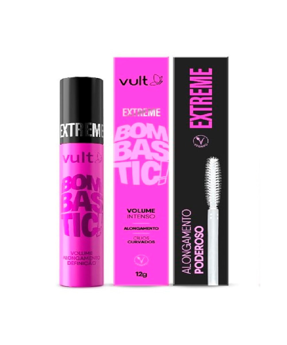 máscara de cílios vult extreme bombastic 10g única máscara de cílios vult extreme bombastic 10g única