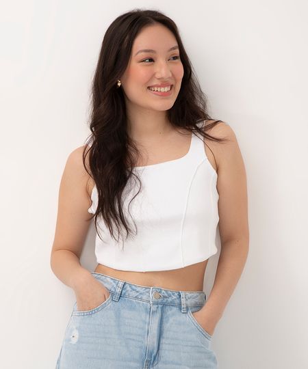 regata juvenil cropped corset glitter off white 10