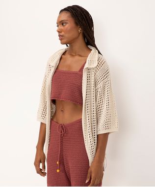Kimono Manga Longa Ateliê Mão De Mãe Areia