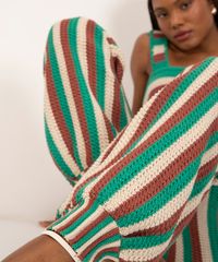 Calça Jogger De Crochê Ateliê Mão De Mãe Verde