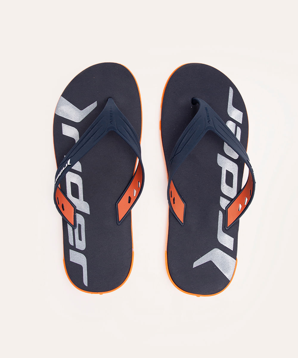 chinelo de dedo rw rider - LARANJA MEDIO