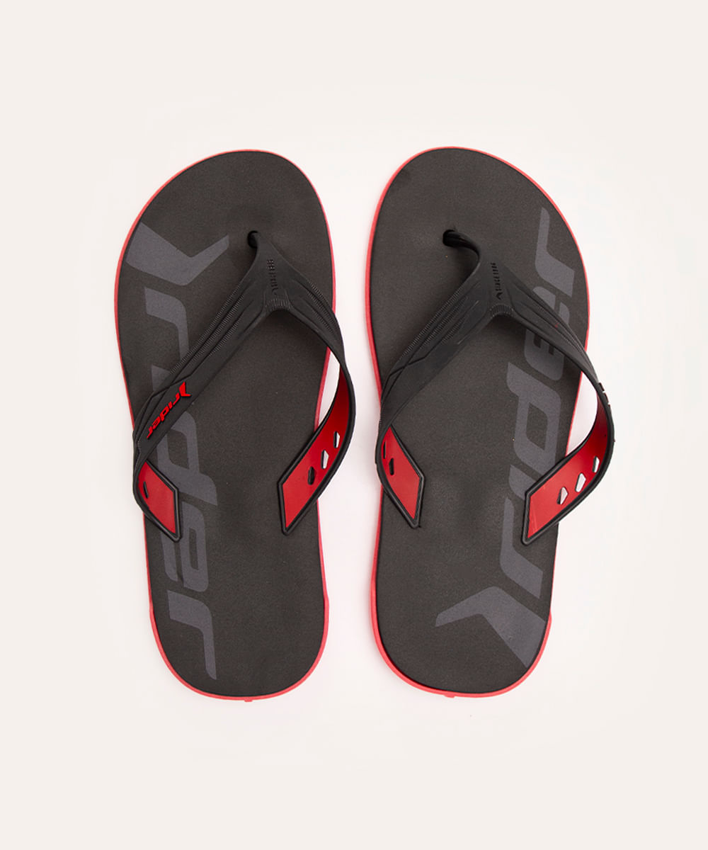 chinelo de dedo rw rider vermelho