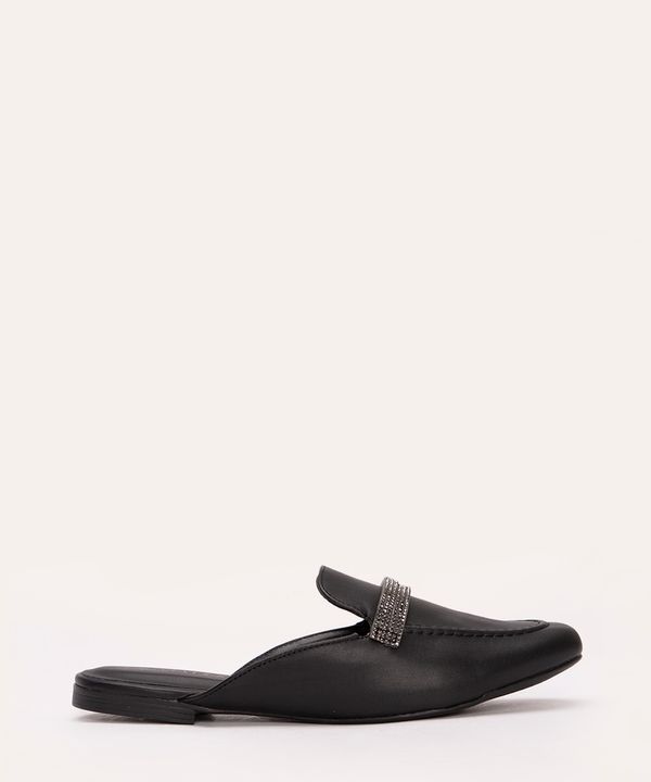 mule tiras com strass via uno preto 37