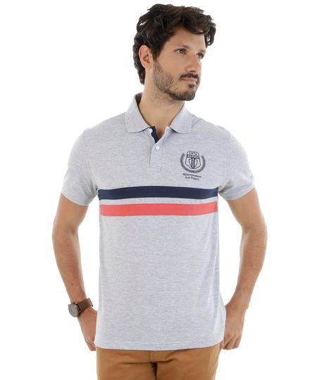 Polo-em-Piquet-com-Bordado-Cinza-Mescla-8266409-Cinza_Mescla_1
