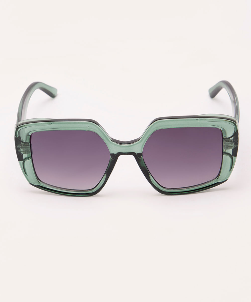 óculos de sol quadrado al mare collezione verde