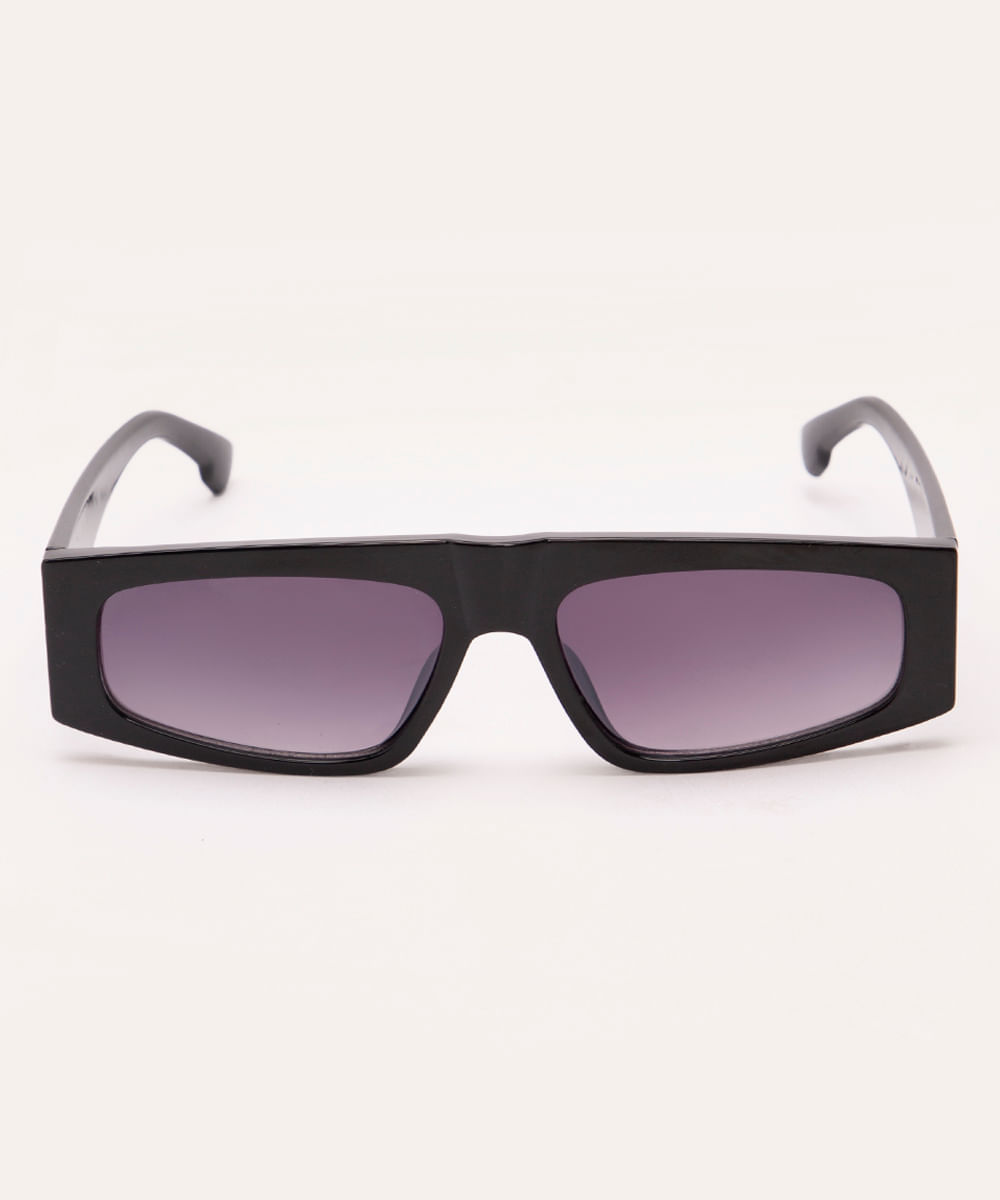óculos de sol retangular clube bossa preto