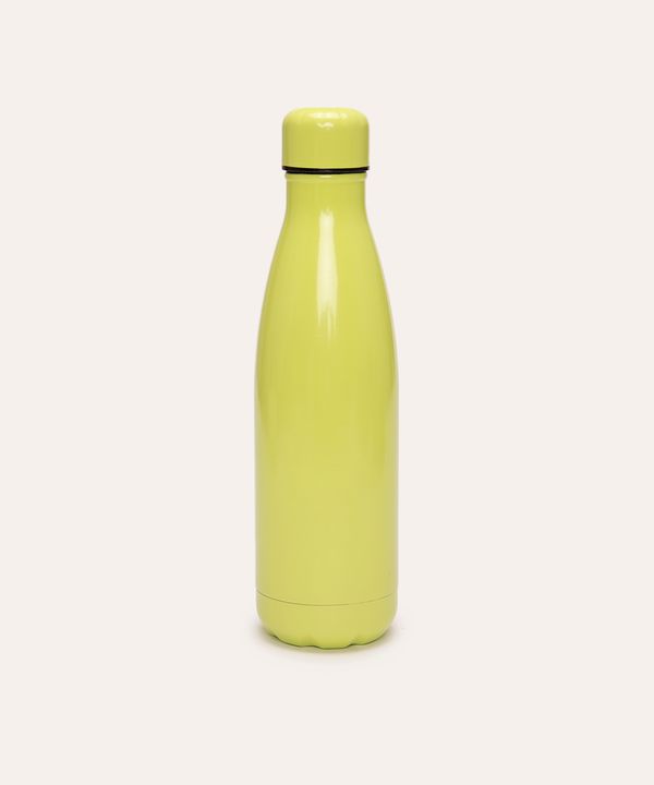 garrafa de inox 680ml verde médio Único