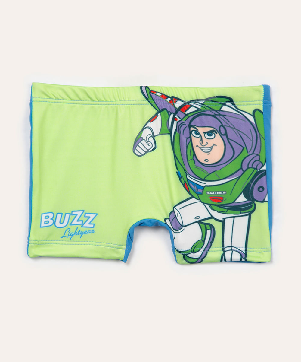 sunga boxer infantil buzz lightyear proteção uv colorido