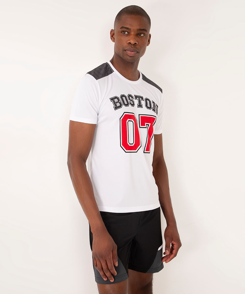 camiseta basquete boston esportivo ace branco