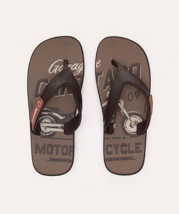 chinelo infantil dakar cartago marrom 30