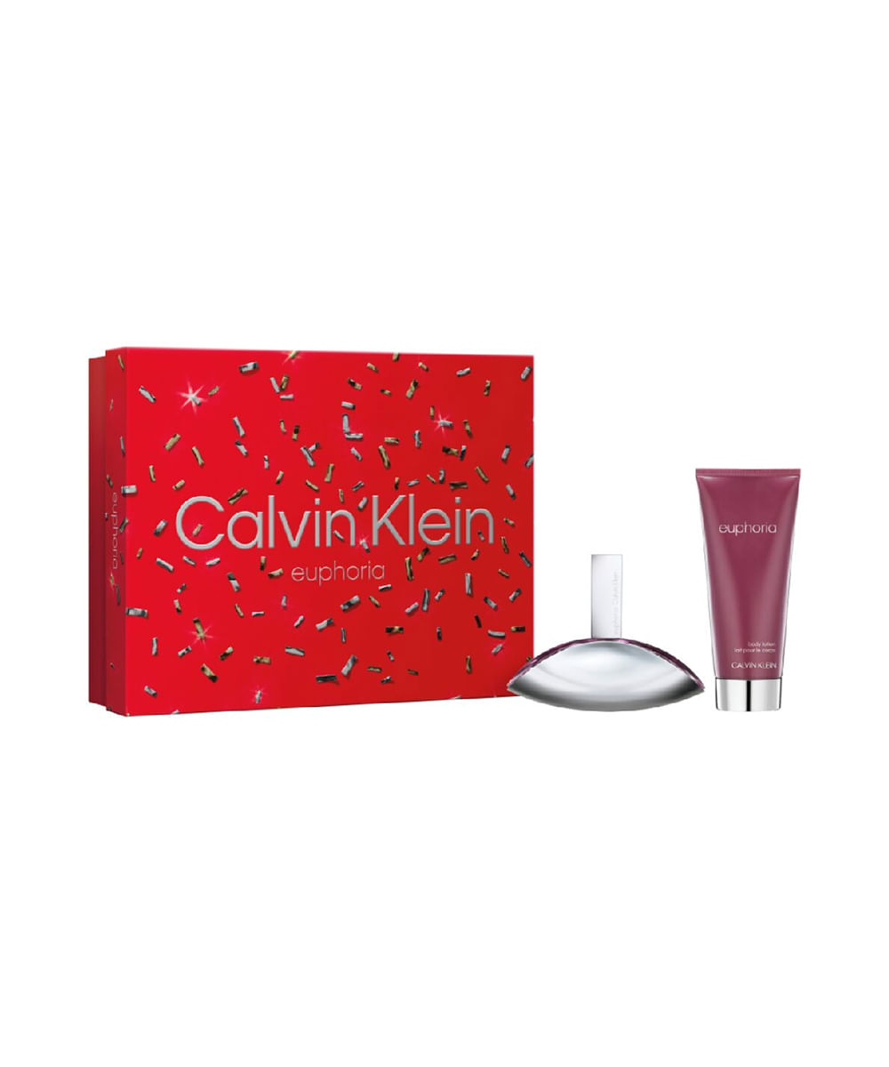 kit coffret calvin klein euphoria for women eau de parfum 50ml e loção corporal 100ml