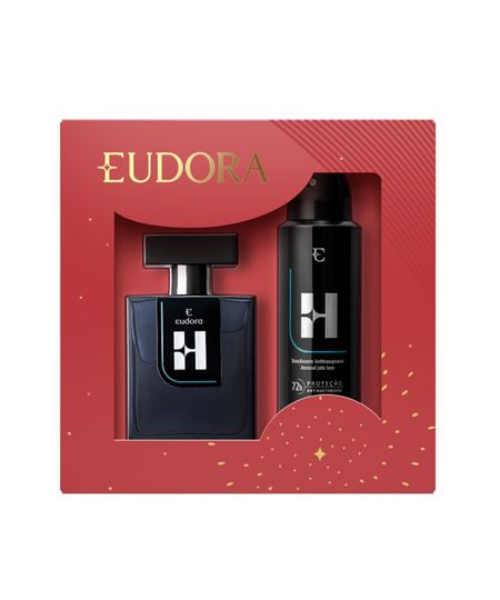 kit eudora H desodorante colônia e antitranspirante aerossol 72h UNICO