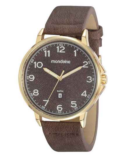 kit de relógio mondaine masculino analógico-calendário 32162gpmvdh1kp + pulseira dourado Único kit de relógio mondaine masculino analógico-calendário 32162gpmvdh1kp + pulseira dourado Único