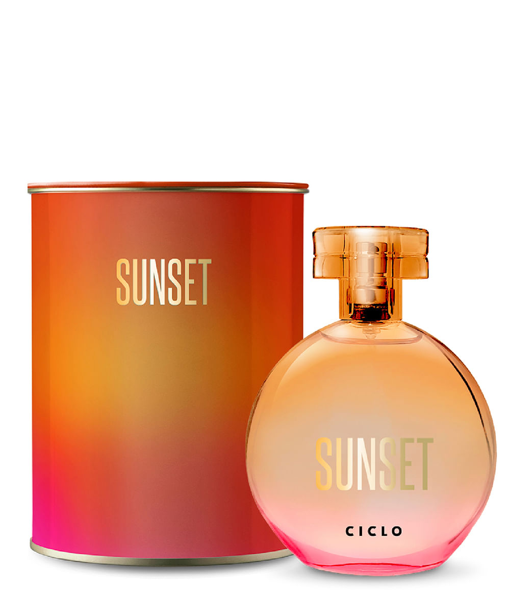deo colonia sunset 100ml lata único