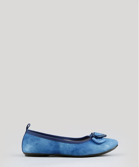 Sapatilha-Infantil-Molekinha-Jeans-com-Fivela-de-Coracao-e-Laco-Azul-9352357-Azul_1