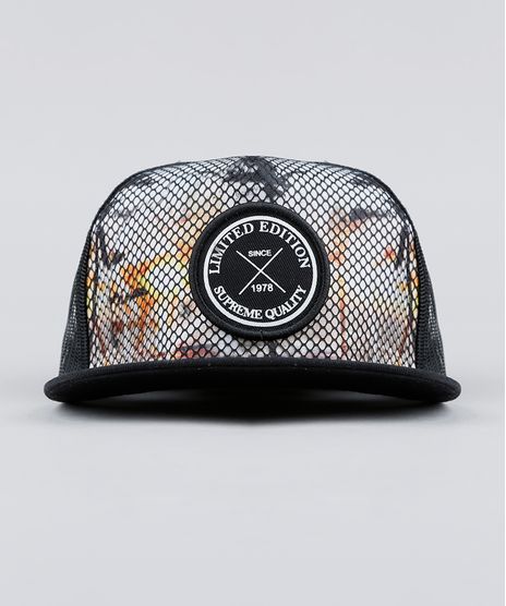 Bone-Masculino-Aba-Reta-em-Tela-Preto-9372047-Preto_1