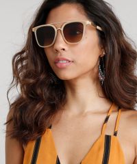 Oculos-de-Sol-Quadrado-Feminino-Oneself-Bege-9392476-Bege_2