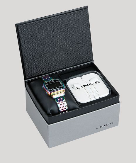 Kit-de-Relogio-Digital-Lince-Masculino-Iridescente---Fone-de-Ouvido---SDPH086L-KD81PXQX-Prateado-9373720-Prateado_1