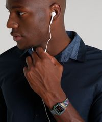 Kit-de-Relogio-Digital-Lince-Masculino-Iridescente---Fone-de-Ouvido---SDPH086L-KD81PXQX-Prateado-9373720-Prateado_2