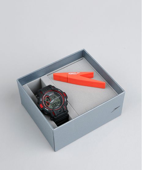 Kit-de-Relogio-Digital-Speedo-Masculino---Pen-Drive---11010G0EVNP1KA-Preto-9376963-Preto_1