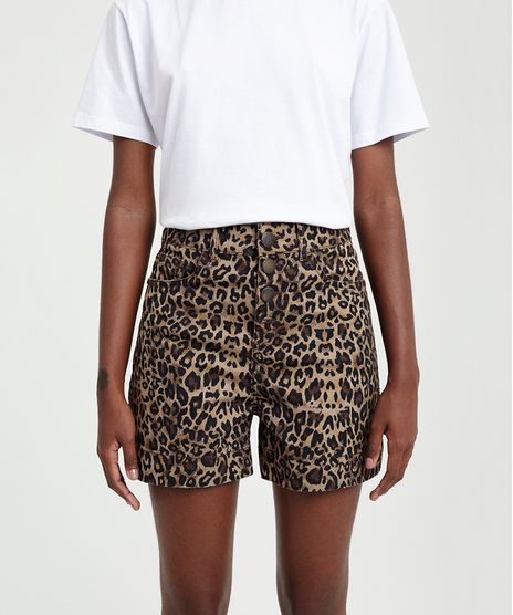 Short-Feminino-Estampado-Animal-Print-Onca-Marrom-Claro-9295825-Marrom_Claro_1