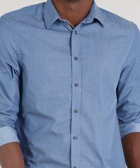 Camisa-Masculina-Comfort-Estampada-de-Poa-Manga-Longa-Azul-9095684-Azul_4