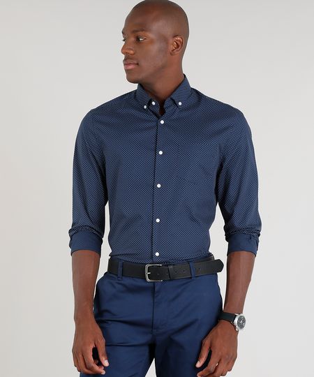 Camisa-Masculina-Comfort-Estampada-de-Poa-Manga-Longa-Azul-Marinho-9093243-Azul_Marinho_1 Camisa-Masculina-Comfort-Estampada-de-Poa-Manga-Longa-Azul-Marinho-9093243-Azul_Marinho_1