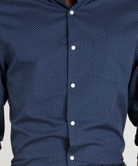 Camisa-Masculina-Comfort-Estampada-de-Poa-Manga-Longa-Azul-Marinho-9093243-Azul_Marinho_4