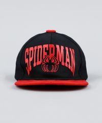Bone-Infantil-Aba-Reta-Homem-Aranha-com-Suede-Preto-9285774-Preto_1