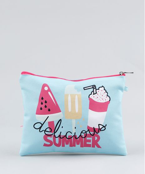 Necessaire-Feminina-com-Divisorias-Gato-Sereia-Verde-Claro-9322310-Verde_Claro_1