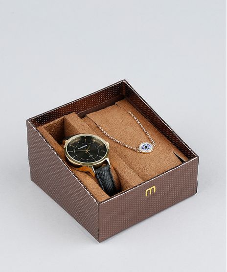 Kit-de-Relogio-Analogico-Mondaine-Feminino---Pulseira---53602LPMVDH3KA-Dourado-9377573-Dourado_1