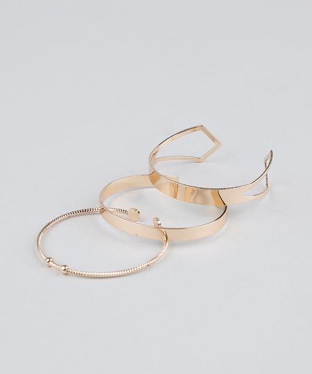 Kit-de-3-Braceletes-Femininos-Dourado-9261714-Dourado_1