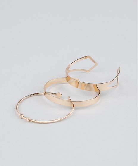 Kit-de-3-Braceletes-Femininos-Dourado-9261714-Dourado_1