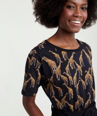 T-shirt-Feminina-Mindset-Estampada-de-Girafas-Manga-Curta-Preta-9394893-Preto_4