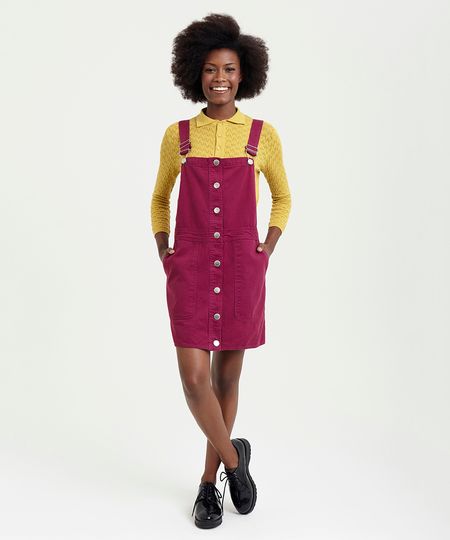 Salopete-de-Sarja-Feminina-Mindset-Curta-Roxa-9391042-Roxo_1 Salopete-de-Sarja-Feminina-Mindset-Curta-Roxa-9391042-Roxo_1