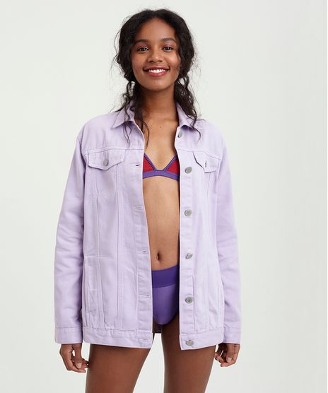 Jaqueta-Feminina-Oversized-de-Sarja-Lilas-9251628-Lilas_1