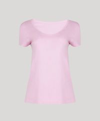 T-Shirt-Feminina-Viscose-Manga-Curta-Decote-Redondo-Lilas-9302884-Lilas_3