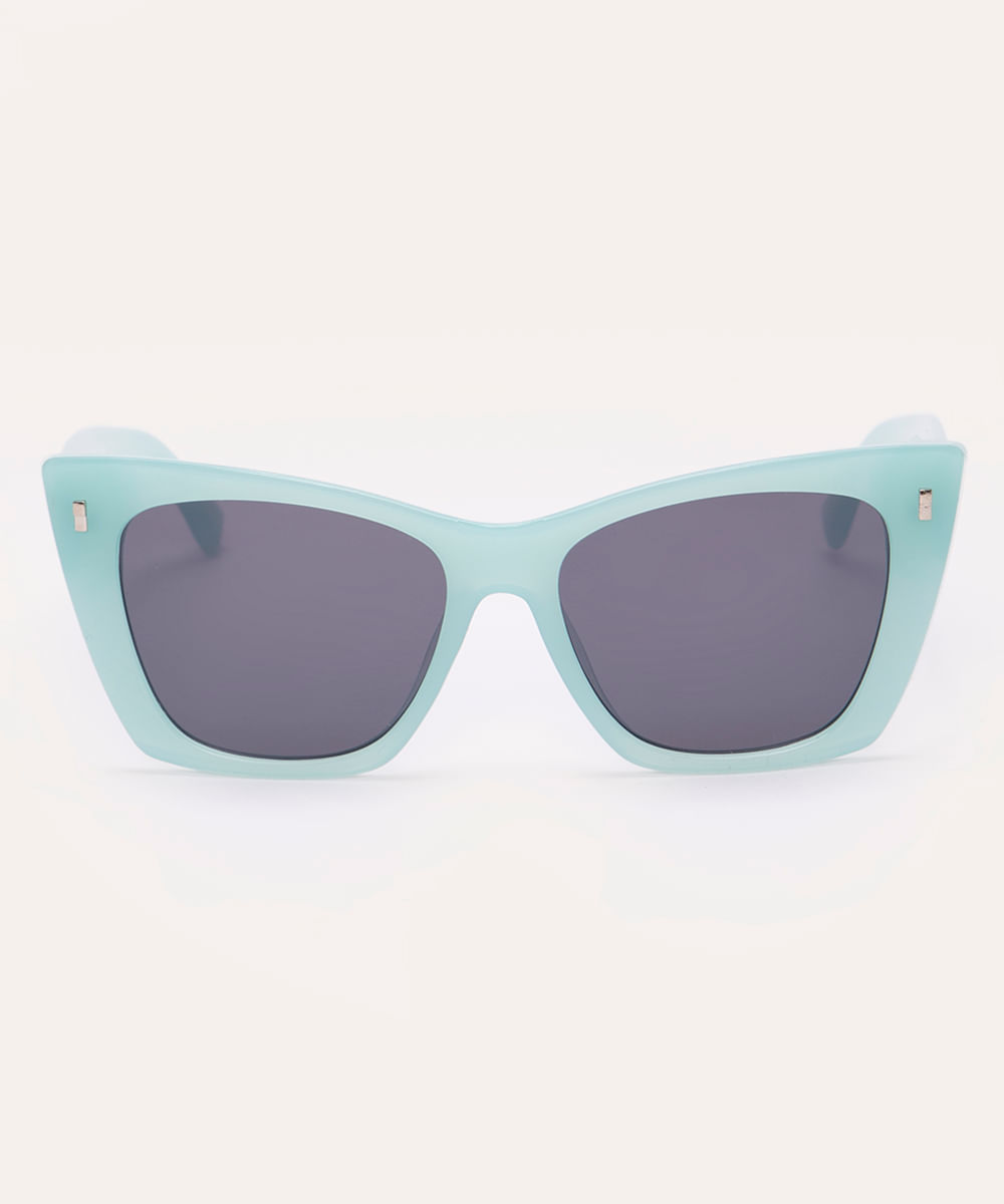 óculos de sol gatinho verde aqua