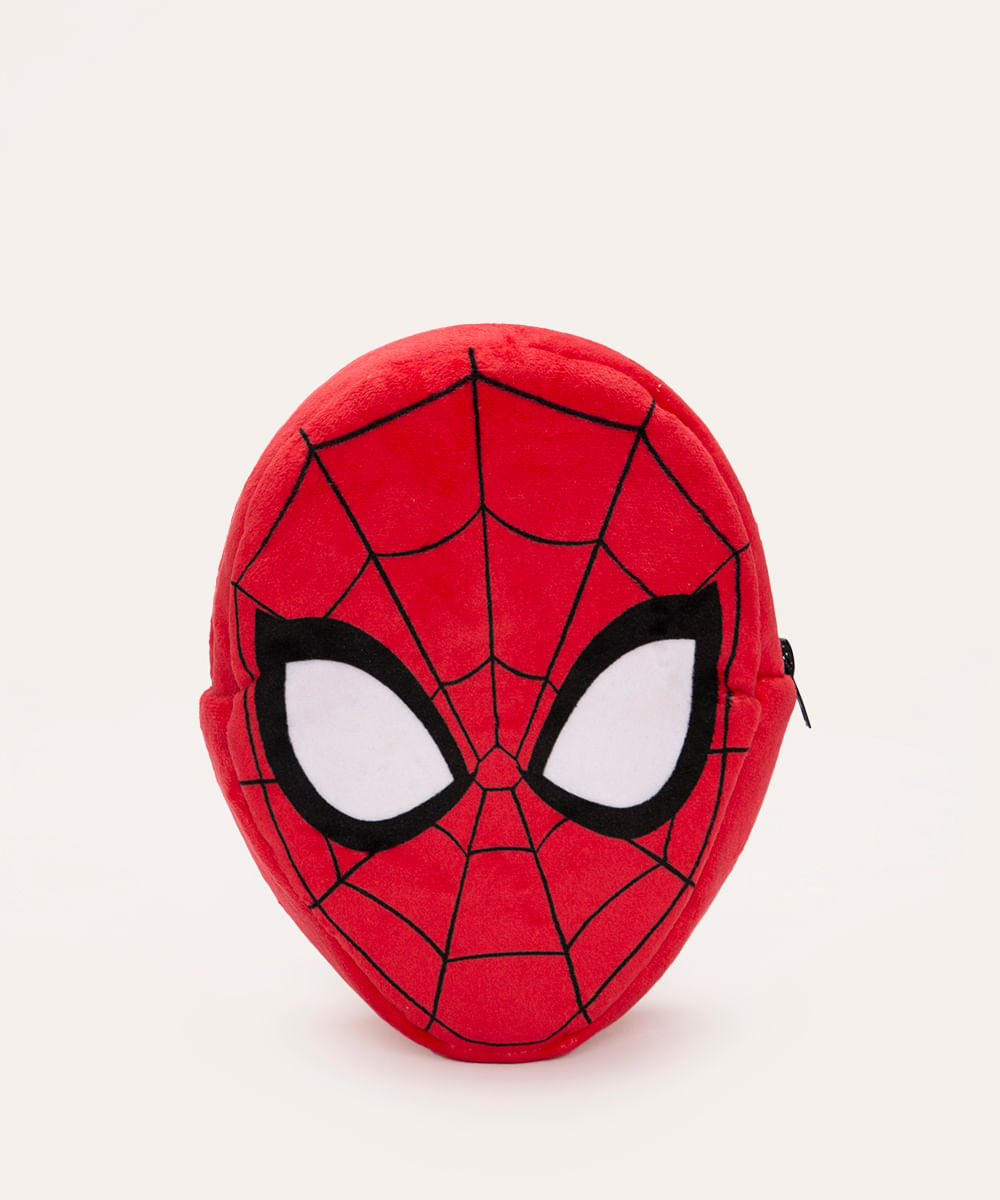 necessaire de pelúcia homem aranha vermelha