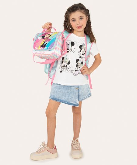 lancheira térmica infantil minnie rosa Único