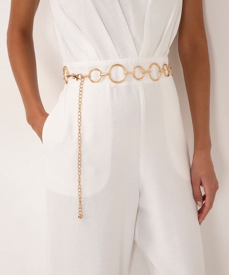 cinto elos corrente dourado 85CM cinto elos corrente dourado 85CM