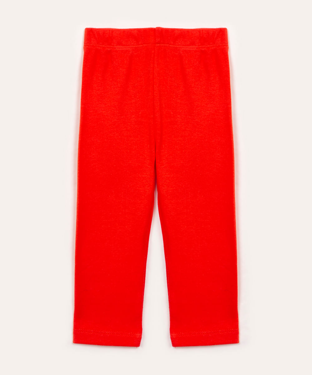 calça moletinho infantil bordado papai noel vermelho