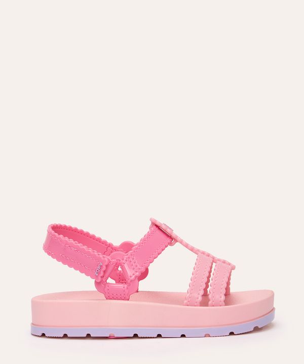 sandália infantil conectadinha zaxy rosa 20
