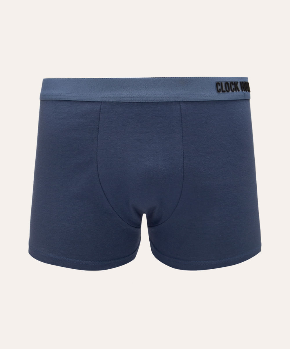 cueca boxer de algodão azul