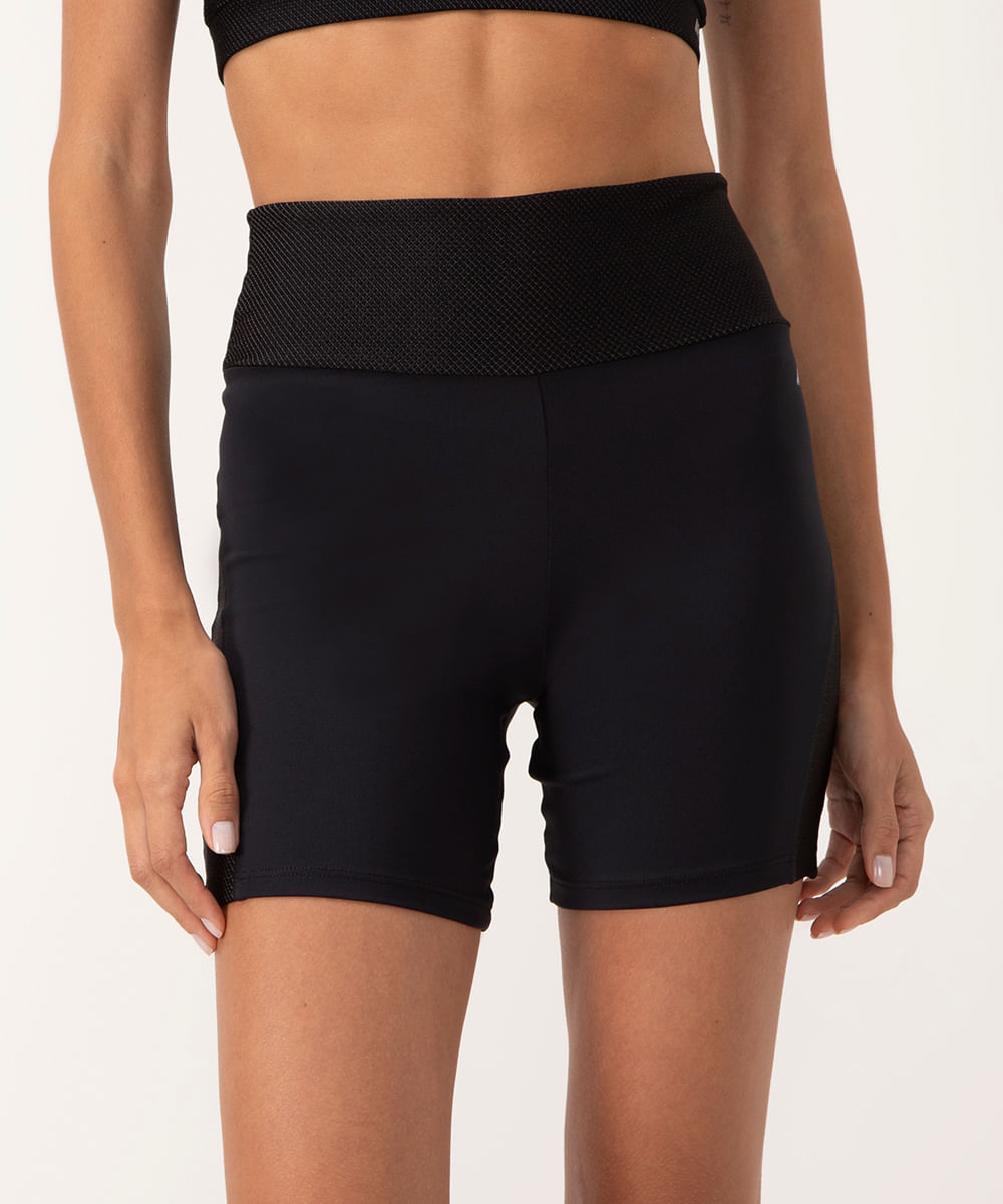 bermuda de poliamida speed esportiva ace - preto