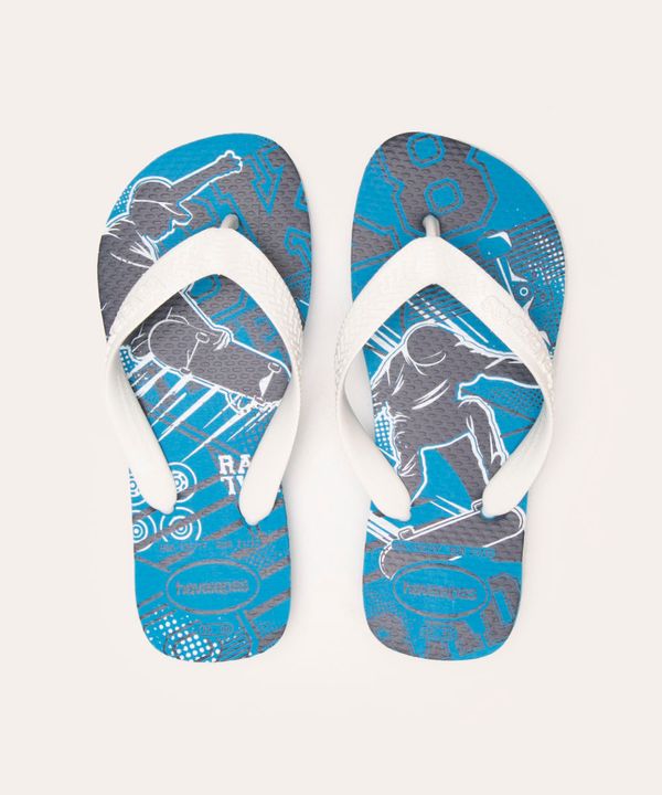 chinelo infantil athletic havaianas azul turquesa 25-26