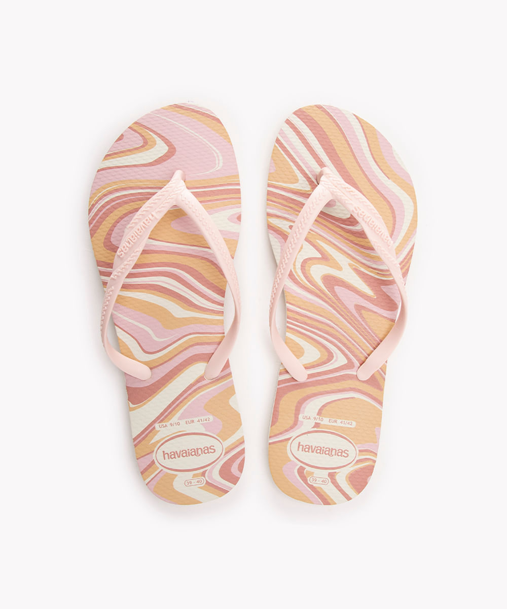 chinelo fantasia havaianas rosa